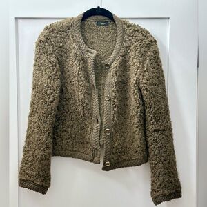 Massimo Dutti: Boucle knit Cardigan with buttons
